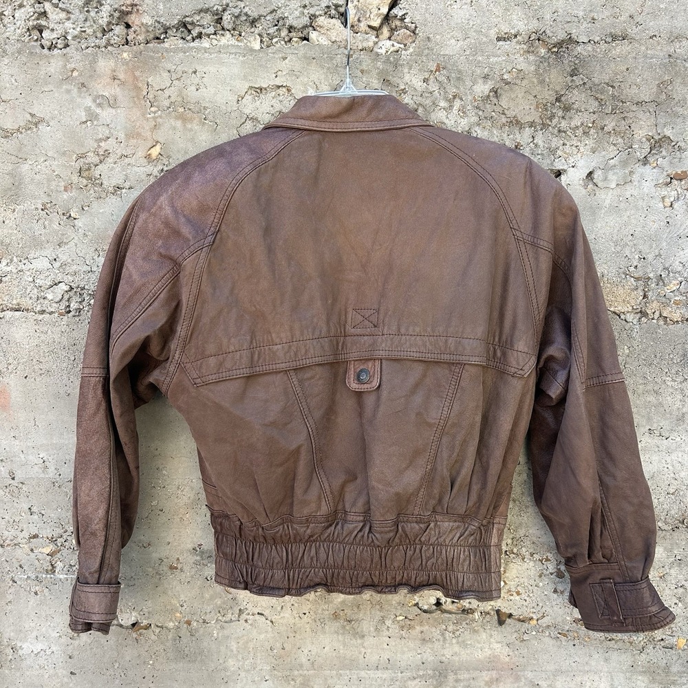 Vintage Wilsons Adventure Bound Women's Leather Jacket Size xSmall Aviator - Picture 7 of 7